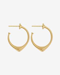 Accessories: Saba Hoops - 18K Gold Vermeil