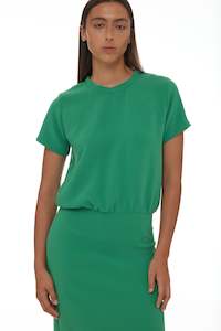 Ricochet: File Dress - Grass Green