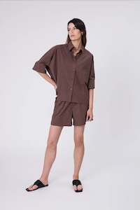 Marlow: Shoreline Shirt - Carob