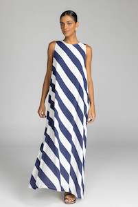 Blak: Finally Here Dress - Navy/White Stripe