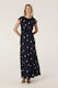 Melbourne Muse Dress - Navy Spot