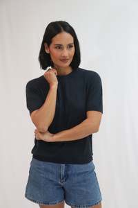 Knitwear: Poppy Tee - Ink