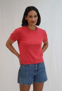Knitwear: Poppy Tee - Rose