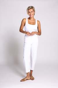 Denim: Iza Pant - White