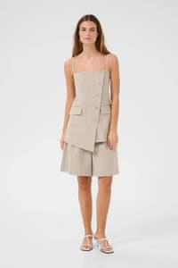 Tops: Ubertha Top - Taupe