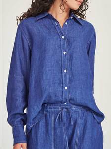 Sills: Princeton Linen Shirt - Iris