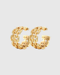 Earrings: Chain Earrings - Gold