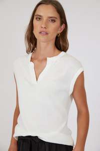 Tops: Prima Knit Top - Ivory