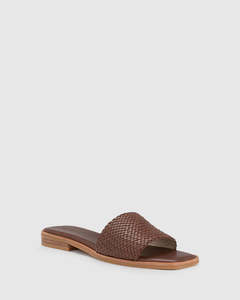 Footwear: Solace Slide - Tan