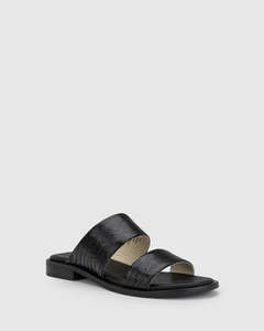 Footwear: Wave Slide - Black Snake