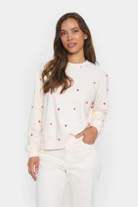 Tops: Dagna Sweatshirt - Ice