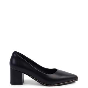 Footwear: Frana Heel - Black Calf