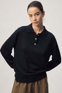 Knitwear: Nero Polo - Black