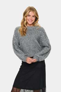 Knitwear: Madeline Pullover - Gunmetal