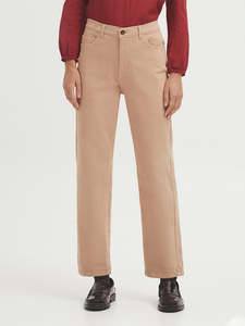 Denim: Five Pocket Twill Trousers - Caramel