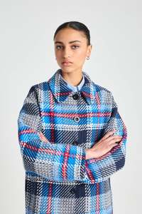 Jackets: 13th Floor Jacket - Navy Plaid
