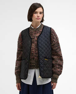 Jackets: Heslerton Gilet - Dark Navy/Black/Dress