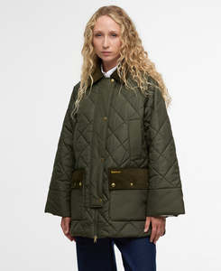 Jackets: Aldburgh Quilted Jacket - Olive/ Ancient Tartan