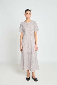 Dresses: Universal Dress - Pale Pink Check