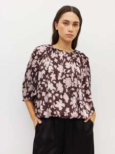Tops: Una Top Dusk - Blossom Plisse