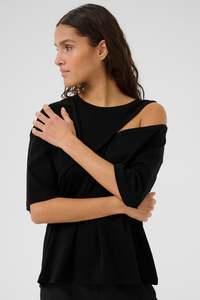Tops: Karen by Simonsen Renee Hole Tee - Black