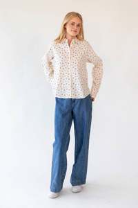 Lollys Laundry: Bleeker Shirt - Blue