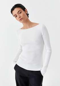 Morrison: Morrison Cate Knit Top - White