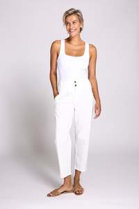 Zhrill: Joy Pant - White
