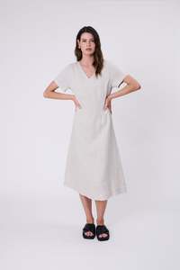 Sale: Seville Linen Dress - Natural