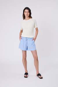 Under 100: Shoreline Short - Blue Stripe