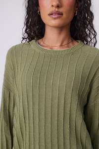 Under 100: Evergreen Knit Crew - Laurel