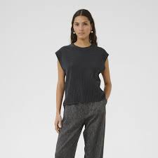Karen By Simonsen: Berenice Vest - Dark Grey