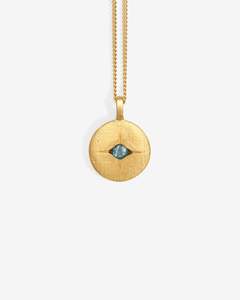 Temple Of The Sun: Mavi Eye Necklace - 18K Gold Vermeil