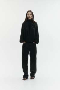 Rebe: Verse Blouse - Black