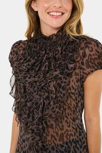 Tops: Lilja Shirt - Chocolate Brown