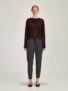 Trousers: Blue Check Jogger