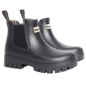 Footwear: Barbour Halton Chelsea Welly - Black