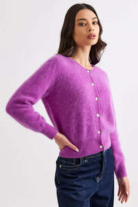 Knitwear: Sierra Cardi - Electric Purple