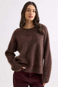 Knitwear: Edith Crew - Dark Chocolate