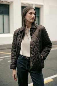 Jackets: Toronto Quilted Jacket - Java
