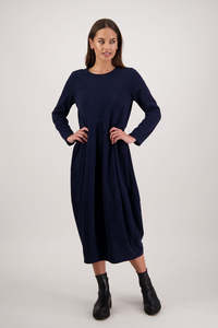 Dresses: Ronnie Dress - Denim Jersey