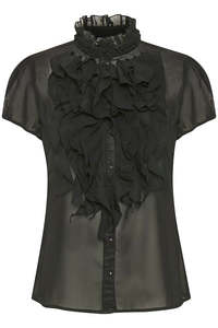 Tops: Lilja Shirt - Black