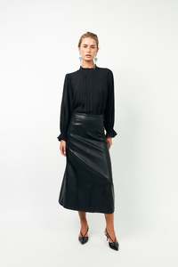 Skirts: Lazise Maxi Skirt - Black