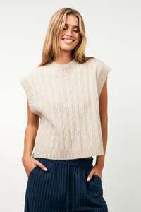 Lollys Laundry: Finn Vest - Beige