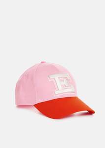 Accessories: Light Pink/Red Embroidered Cap