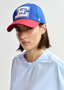 Accessories: Blue/Red Embroidered Cap