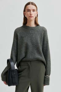 New Arrivals: Brook Knit Drop Shoulder Knit - Beluga