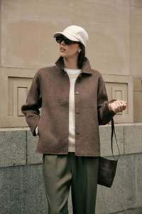 New Arrivals: Loft Wool Coat - Mushroom