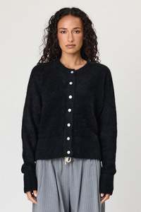 Knitwear: Morgan Cardi - Black