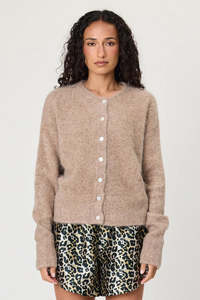 Knitwear: Morgan Cardi - Latte